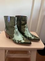 Manfield Groene Cowboy Enkellaarsjes Maat 38, Lage of Enkellaarzen, Ophalen of Verzenden, Zo goed als nieuw, Groen