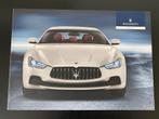 Maserati Ghibli Brochure 2013, Ophalen of Verzenden, Zo goed als nieuw, Overige merken