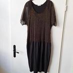 Miss Etam goud zwarte jurk xxl, Kleding | Dames, Jurken, Zwart, Maat 46/48 (XL) of groter, Ophalen of Verzenden, Zo goed als nieuw
