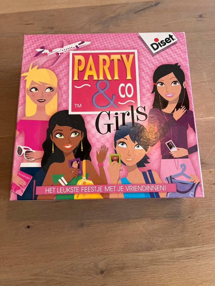 Party & Co Girls - Het leukste feestje met je vriendinnen!, Hobby en Vrije tijd, Gezelschapsspellen | Bordspellen, Gebruikt, Drie of vier spelers