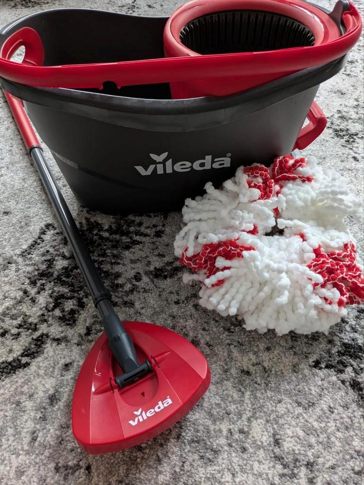 Vileda Turbo 2in1 Microfibre Spin Mop - Dweilsysteem, Huis en Inrichting, Schoonmaakartikelen, Mop of Dweil, Ophalen