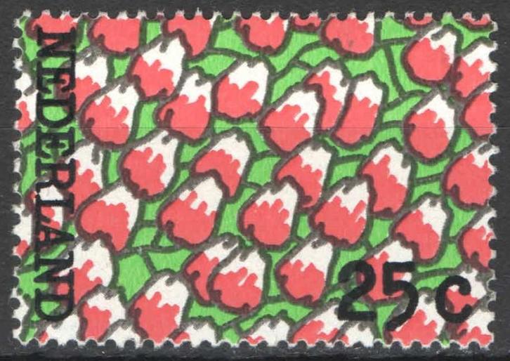 Nederland NVPH nr 1025 gestempeld Tulpenveld 1973, Postzegels en Munten, Postzegels | Nederland, Gestempeld, Na 1940, Verzenden
