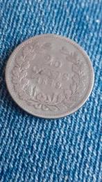 25 cent 1849 willem 2 bodemvondst, Postzegels en Munten, Munten | Nederland, Verzenden, Koning Willem II, 25 cent