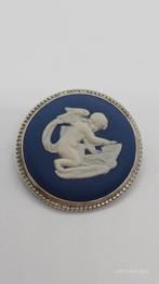 Wedgewood Jasperware Zilveren Broche Engel, Minder dan 4 cm, Ophalen of Verzenden, Zo goed als nieuw, Met edelsteen