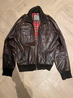 Stijlvolle leren heren jas, Kleding | Heren, Ophalen, Zo goed als nieuw, Maat 56/58 (XL), Bruin