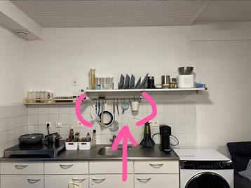 Keukenrail met Haakjes en Mand/ Rail for Kitchen Tools beschikbaar voor biedingen