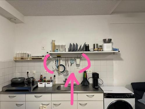 Keukenrail met Haakjes en Mand/ Rail for Kitchen Tools, Huis en Inrichting, Keuken | Keukenbenodigdheden, Gebruikt, Ophalen
