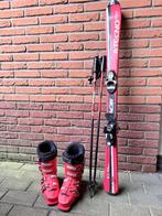 Kinder ski’s (120cm), stokken en schoenen (maat 35), Ophalen, Gebruikt, 100 tot 140 cm, Schoenen