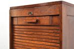 Vintage eiken archiefkast roldeurkast rolluik kast jaren 30, Huis en Inrichting, Kasten | Roldeurkasten en Archiefkasten, Ophalen of Verzenden