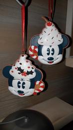 Disney Mickey en Minnie chocolate milk ornamenten, Ophalen of Verzenden, Mickey Mouse, Zo goed als nieuw, Beeldje of Figuurtje