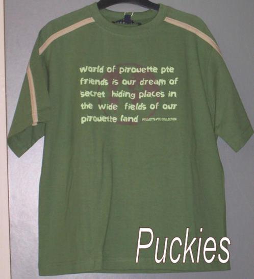 Groen Pirouette t-shirt maat 128 *NIEUW* (6626), Kinderen en Baby's, Kinderkleding | Maat 128, Nieuw, Jongen, Shirt of Longsleeve