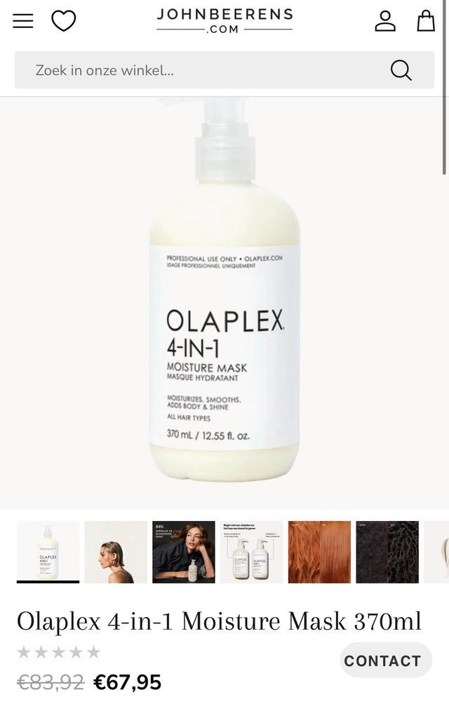 Olaplex 4 in 1, Sieraden, Tassen en Uiterlijk, Uiterlijk | Haarverzorging, Zo goed als nieuw, Haarverzorger of -hersteller, Ophalen of Verzenden
