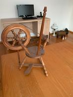 Houten Miniatuur Spinnenwiel - 43cm, Ophalen of Verzenden