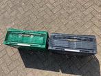 Klapkrat/Vouwkrat. (Industriële) Zwart en Groen, Gebruikt, 40 tot 60 cm, 50 tot 75 cm, Minder dan 35 cm