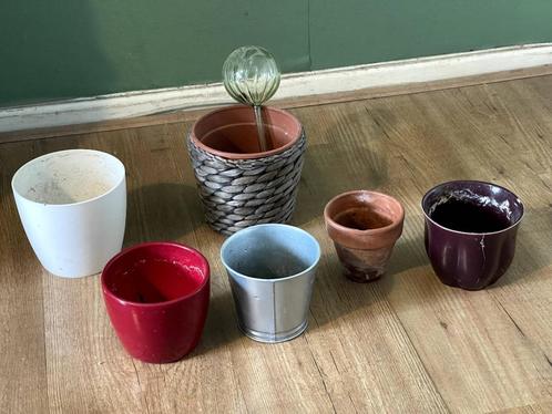 Bloempotten, Huis en Inrichting, Woonaccessoires | Vazen, Gebruikt, Overige kleuren, Minder dan 50 cm, Ophalen