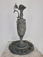 Barok Wijnkan & Bord | Italiaans Peltro 90% | 41 cm, Ophalen of Verzenden