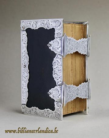 Antieke BIJBEL STATENBIJBEL Biblia (1852) Zilver SCHOONHOVEN beschikbaar voor biedingen
