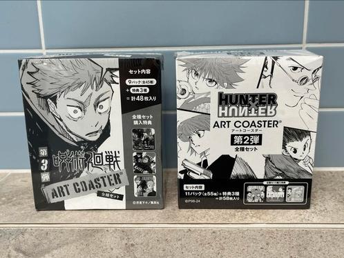 2 Boxen Art Coaster Hunter x Hunter + Jujutsu Kaisen boxen, Hobby en Vrije tijd, Stickers en Plaatjes, Nieuw, Verzenden