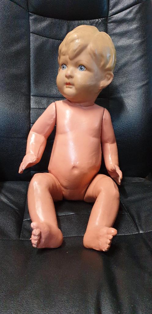 Jongens pop Mooie pop papier-maché vermoedelijk Wildebras, Antiek en Kunst, Antiek | Speelgoed, Ophalen of Verzenden