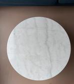 Marmeren ronde salontafel te koop – stijlvol en stevig!, Huis en Inrichting, Tafels | Salontafels, Ophalen, Gebruikt, 50 tot 100 cm