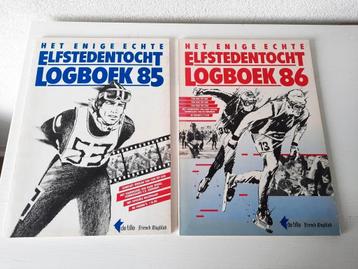 Het Enige Echte Elfstedentocht Logboek 1985, 1986 routekaart beschikbaar voor biedingen
