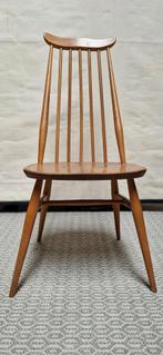 vintage spijlenstoel/retro houten design stoel/easy chair, Ophalen, Huis en Inrichting