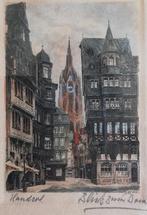 HANDORF (Duitsland), gekleurde ets. Sign. Ca 1920., Ophalen