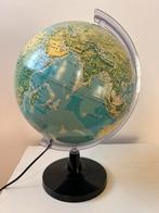 Vintage Technodidattica wereldbol +verlichting en schakelaar, Ophalen, Verlicht, Gebruikt