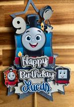 3D Taarttopper gepersonaliseerd Thomas de trein, Ophalen of Verzenden, Nieuw, Versiering, Verjaardag