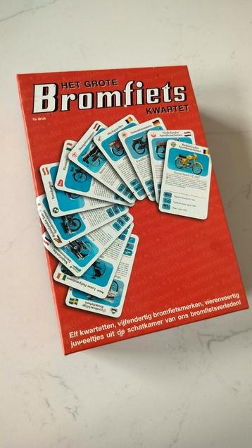 Het grote bromfiets kwartet vintage brommers met kaarten beschikbaar voor biedingen