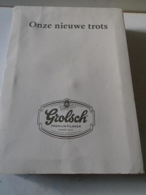 Grolsch "Onze nieuwe trots" (nr.1)  VEZAMEL-ITEM, Verzamelen, Biermerken, Nieuw, Overige typen, Grolsch, Ophalen of Verzenden