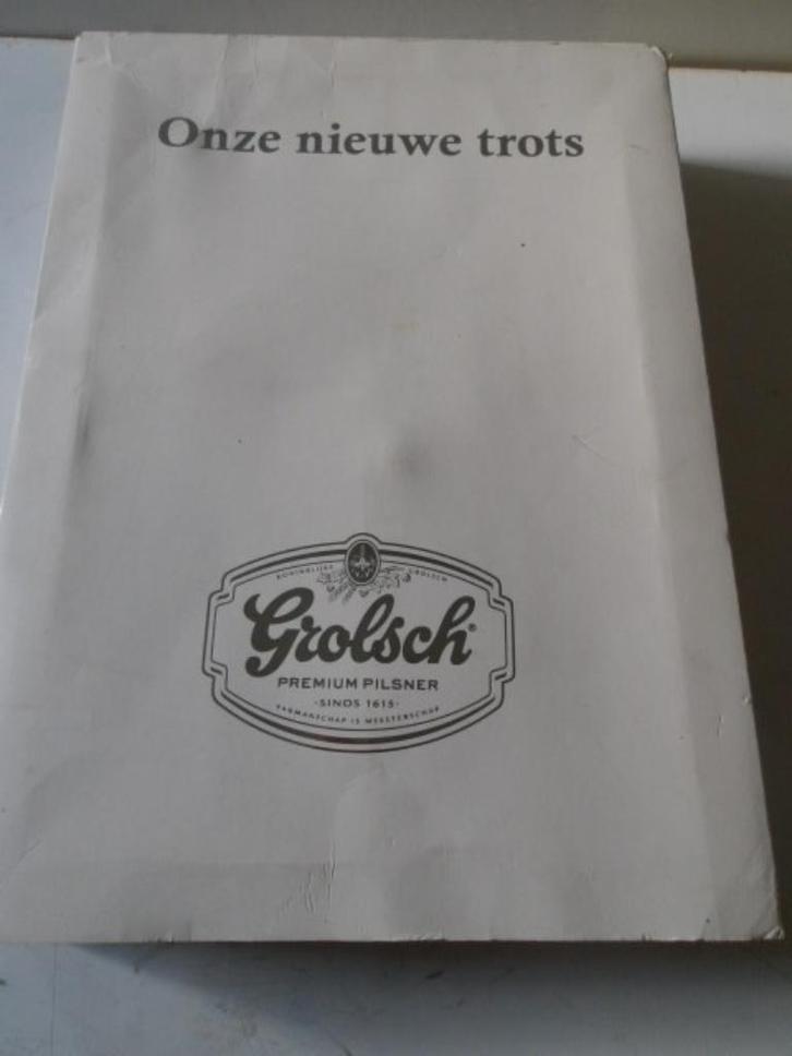 Grolsch "Onze nieuwe trots" (nr.1)  VEZAMEL-ITEM, Verzamelen, Biermerken, Nieuw, Overige typen, Grolsch, Ophalen of Verzenden