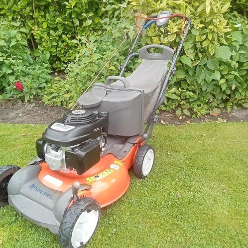 HUSQVARNA RASMAAIER MULCH OPVANG ZELFRIJDEND BENZINE MAAIER, Tuin en Terras, Grasmaaiers, Gebruikt, Benzine-grasmaaier, Cirkelmaaier