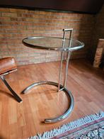 Eileen Gray super Replica, Huis en Inrichting, Tafels | Bijzettafels, Minder dan 55 cm, Rond, Ophalen of Verzenden, Glas