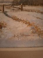 olieverf schilderij op linnen B.H. SLOTMAN, Antiek en Kunst, Kunst | Schilderijen | Klassiek, Ophalen