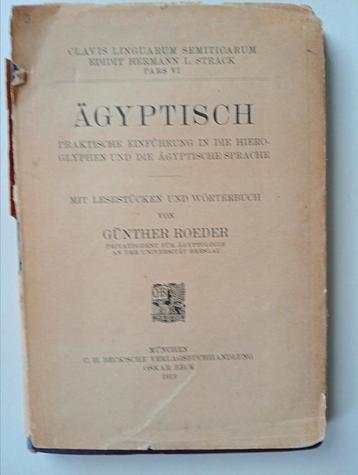 Duitstalig: Praktische Inleiding in het Hiërogliefen schrift beschikbaar voor biedingen
