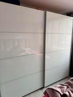 Witte schuifdeurkast, Huis en Inrichting, Kasten | Kledingkasten, 200 cm of meer, 150 tot 200 cm, Ophalen of Verzenden, Zo goed als nieuw