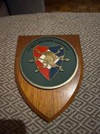 4 Verbindingsbataljon Embleem op Houten Plaque, Ophalen of Verzenden, Landmacht, Nederland, Embleem of Badge