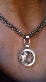 Modernist Zilveren Hanger +Ketting KUPPITAAN KULTA Finland, Sieraden, Tassen en Uiterlijk, Antieke sieraden, Verzenden, Zilver