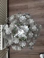 steinhauer bloemen plafonnière plafondlamp dimbaar zilver, Ophalen, Zo goed als nieuw, Metaal
