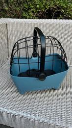 Basil blauwe hondenfietsmand  met MIK click go, Fietsen en Brommers, Fietsaccessoires | Fietsmanden, Ophalen of Verzenden, Zo goed als nieuw