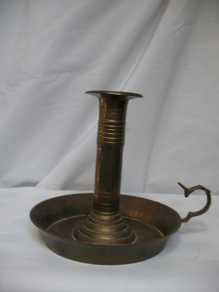 Koper messing Kandelaar, Antiek en Kunst, Antiek | Kandelaars, Koper of Brons, Ophalen of Verzenden