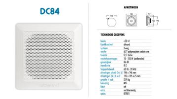 Artsound inbouwluidsprekers DC84 beschikbaar voor biedingen