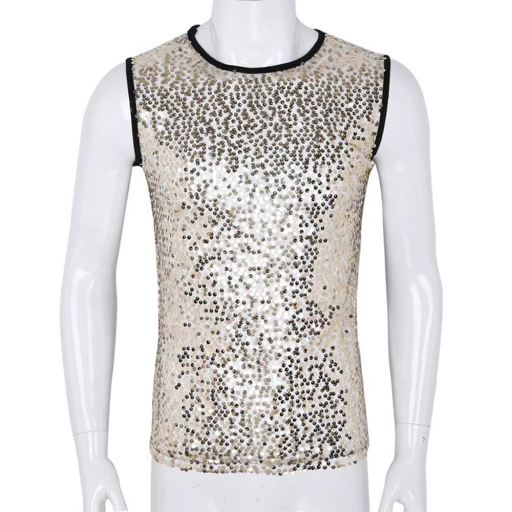 Zwart goud heren glitter hemd mannen shirt top festival, Kleding | Heren, Carnavalskleding en Feestkleding, Nieuw, Kleding, Verzenden