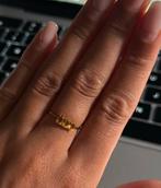 14k Gouden Citrien Ring - Maat 16 (Romy Boomsma/Anna Nina), Sieraden, Tassen en Uiterlijk, Ringen, Ophalen of Verzenden, Zo goed als nieuw