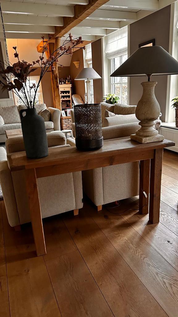 Sidetable (125 x 32 x 75) en andere tafels in dezelfde stijl, Huis en Inrichting, Tafels | Sidetables, Zo goed als nieuw, 25 tot 50 cm