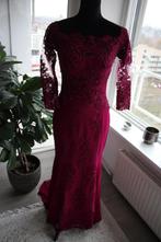 Fuchsia trompet/zeemeermin galajurk met kant & chiffon mt 36, Kleding | Dames, Galajurk, Ophalen of Verzenden, Roze, Maat 36 (S)