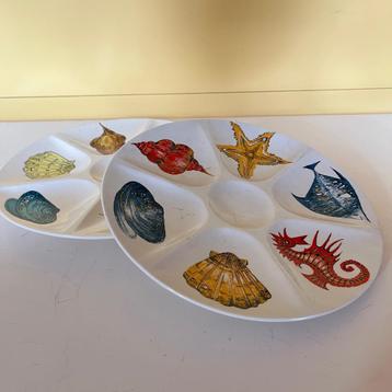 Vintage Villeroy & Boch Oesterborden, jaren '60 beschikbaar voor biedingen