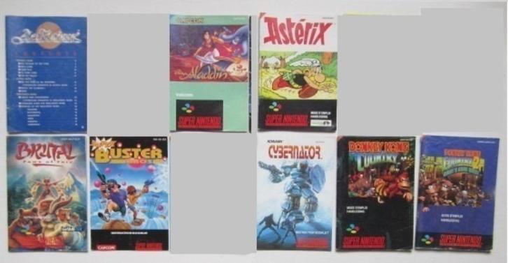 Super Nintendo SNES boekjes handleiding, Spelcomputers en Games, Games | Nintendo Super NES, Overige genres, 1 speler, Vanaf 3 jaar