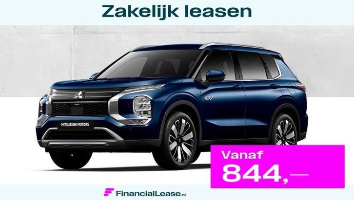 Mitsubishi Outlander 2.4 PHEV First Edition € 6.000 + €, Auto's, Mitsubishi, Bedrijf, Lease, Financial lease, Outlander, 360° camera